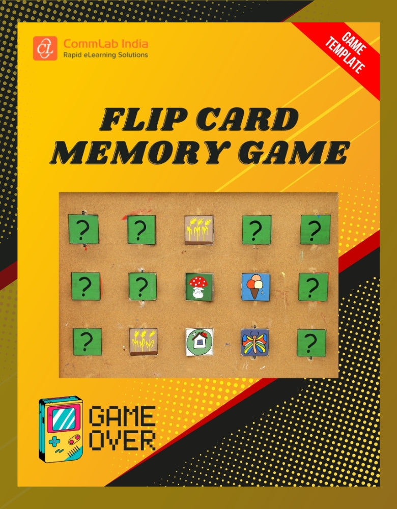 FLIPCARD MEMORY [GAME TEMPLATE WITH SCORM PACKAGE]