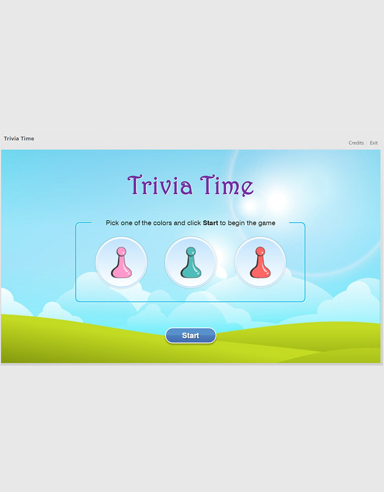 Trivia Time [Game Template with SCORM Package]