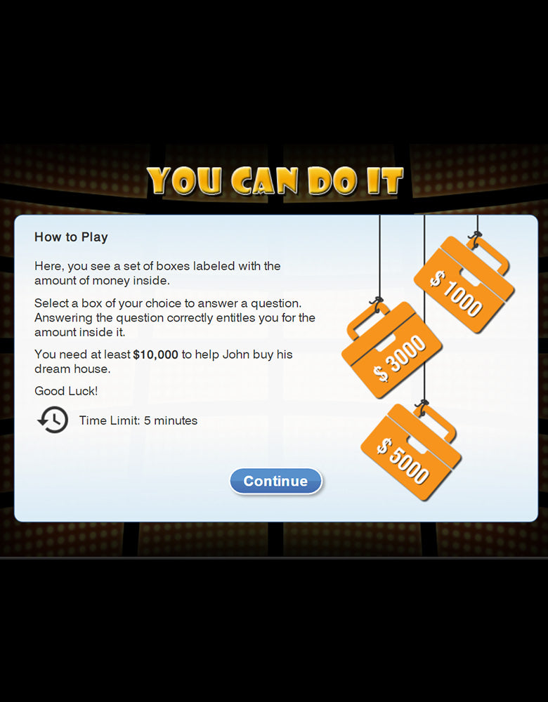 You Can Do It! [Game Template with SCORM Package]